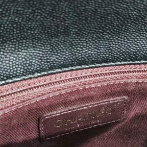 chanel coco handle medium black caviar leather ghw series 25