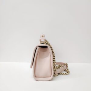 chanel soft caviar leather small click flap pink ghw series 23