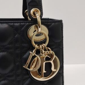 lady dior small black ghw
