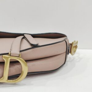 christian dior saddle medium rose pink ghw