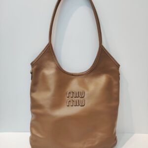 miu miu ivy tote cognac ghw