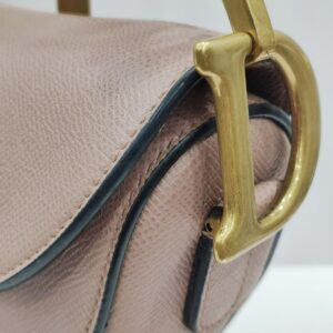 christian dior saddle medium rose pink ghw