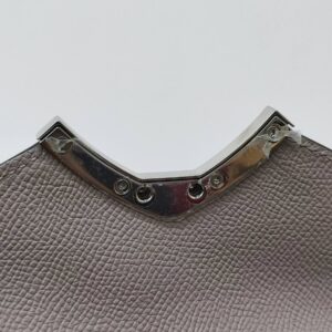moynat mini gabrielle gray grained calfskin shw