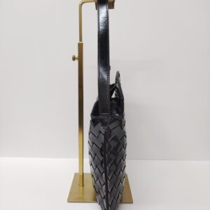 bottega veneta patent flap hobo bag