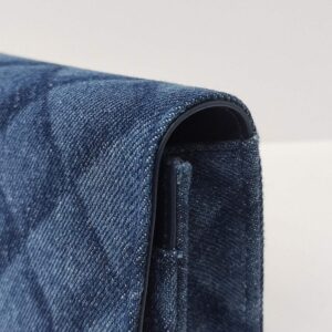 brand new kept unused chanel woc denim shw microchipped