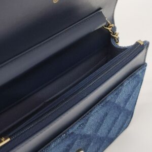 brand new kept unused chanel woc denim shw microchipped