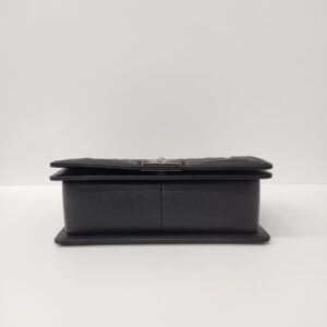 chanel leboy old medium black caviar rhw series 30