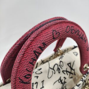 christian dior lady d lite graffiti amour medium canvas