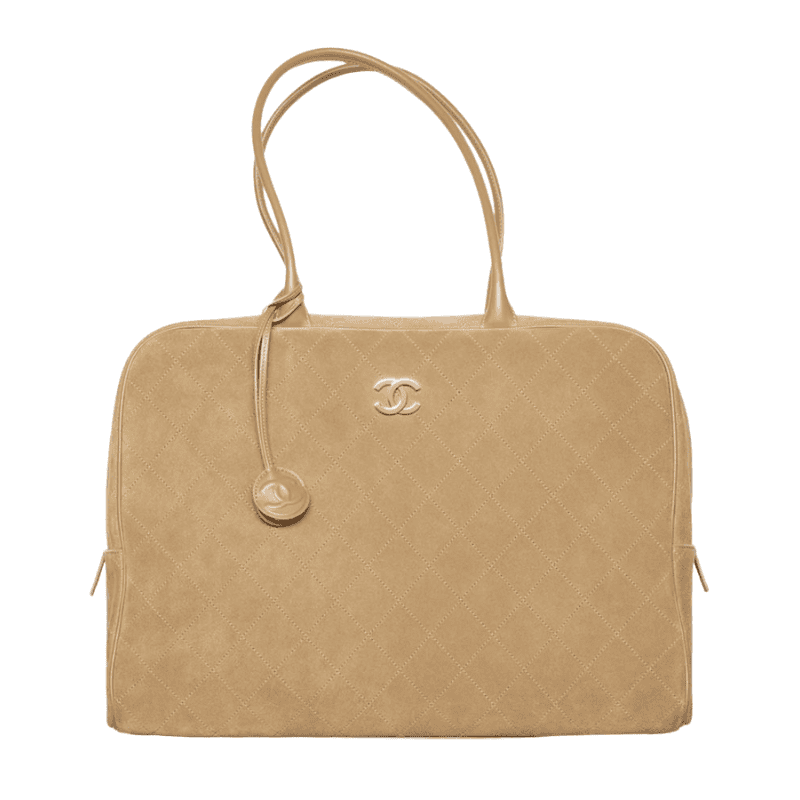 46 Bags Released by Chanel's Matthieu Blazy 07 suede calfskin maxi bowling bag 45 bags released by matthieu blazy