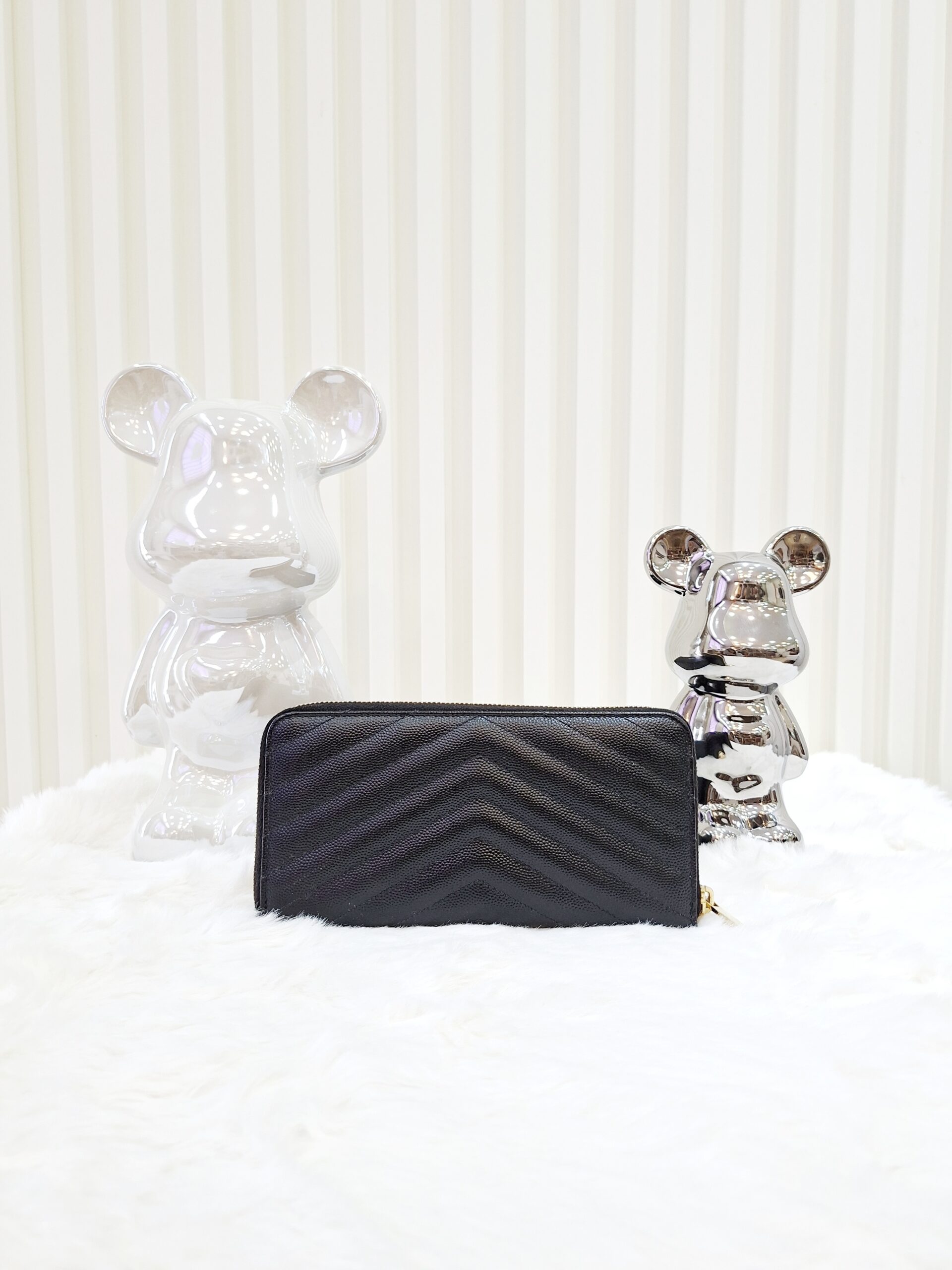 ysl black all zip long wallet ghw ysl black all zip long wallet ghw