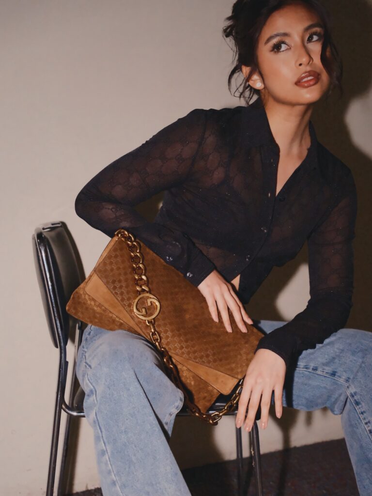 A Look Into Gabbi Garcia's Bag Collection Gucci large suede shoulder bag gabbi garcia bags