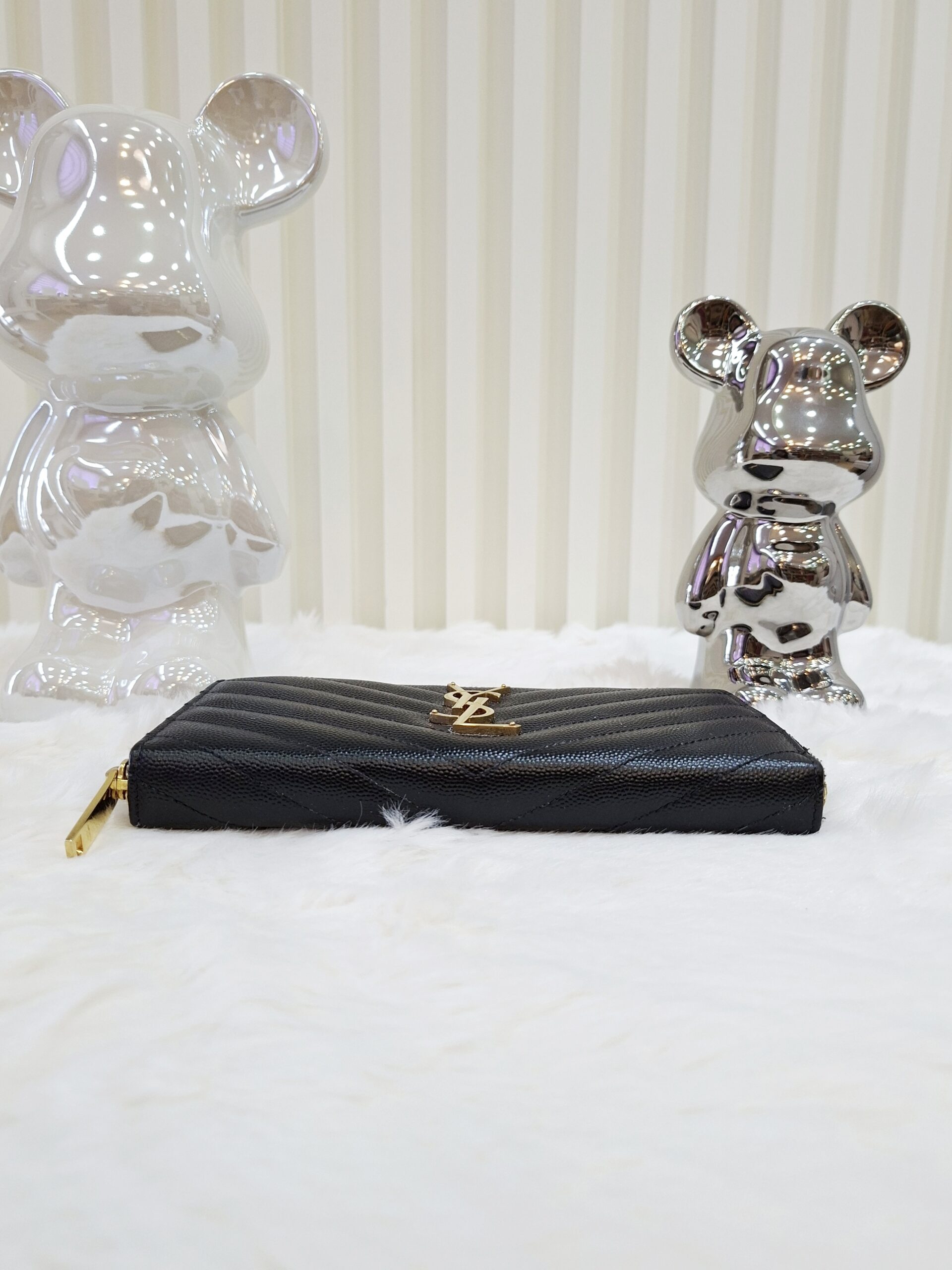 ysl black all zip long wallet ghw ysl black all zip long wallet ghw