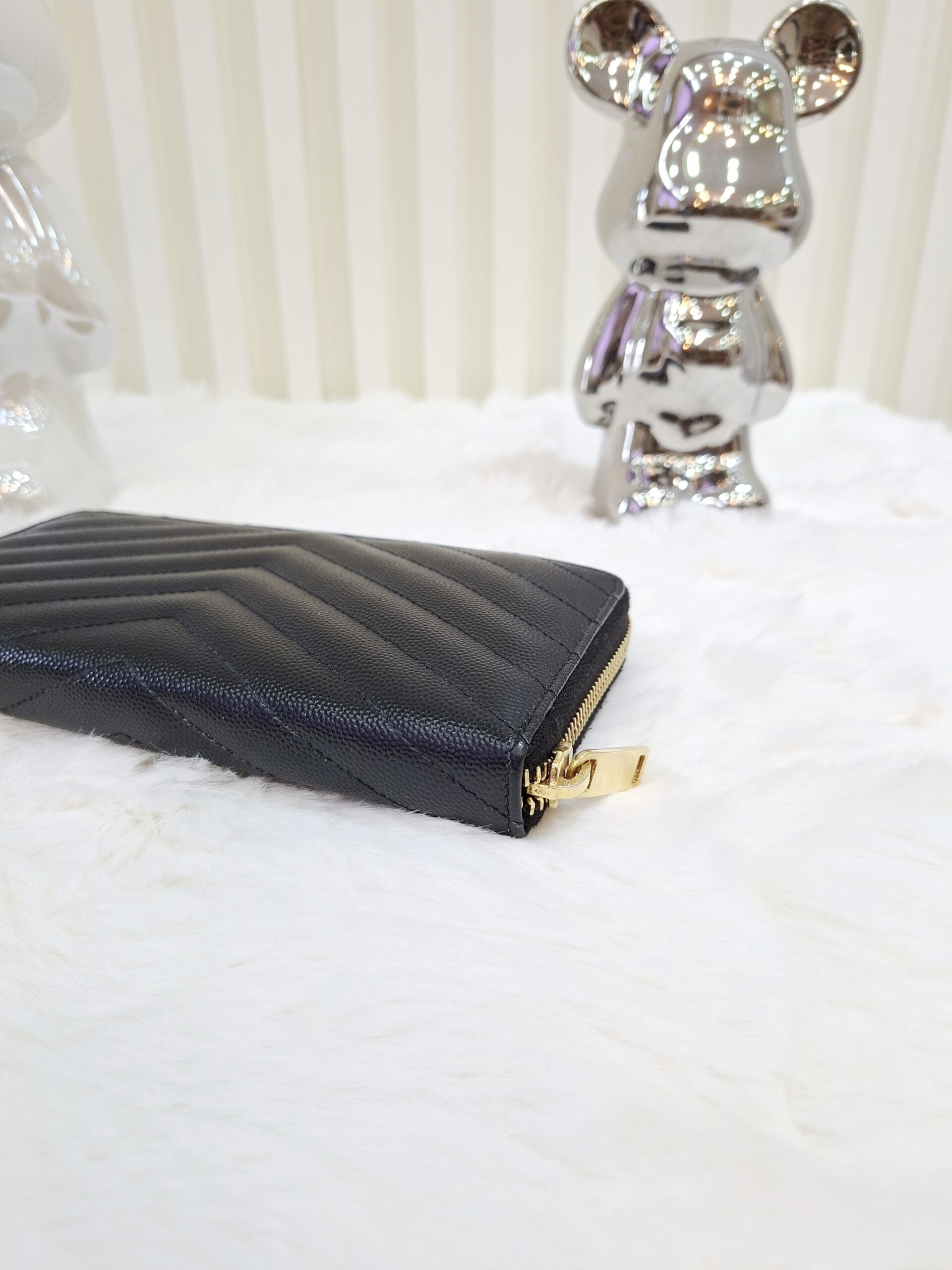 ysl black all zip long wallet ghw ysl black all zip long wallet ghw