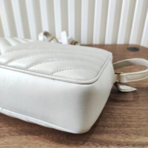 YSL Camera Bag Cream Quilted Soft Leather