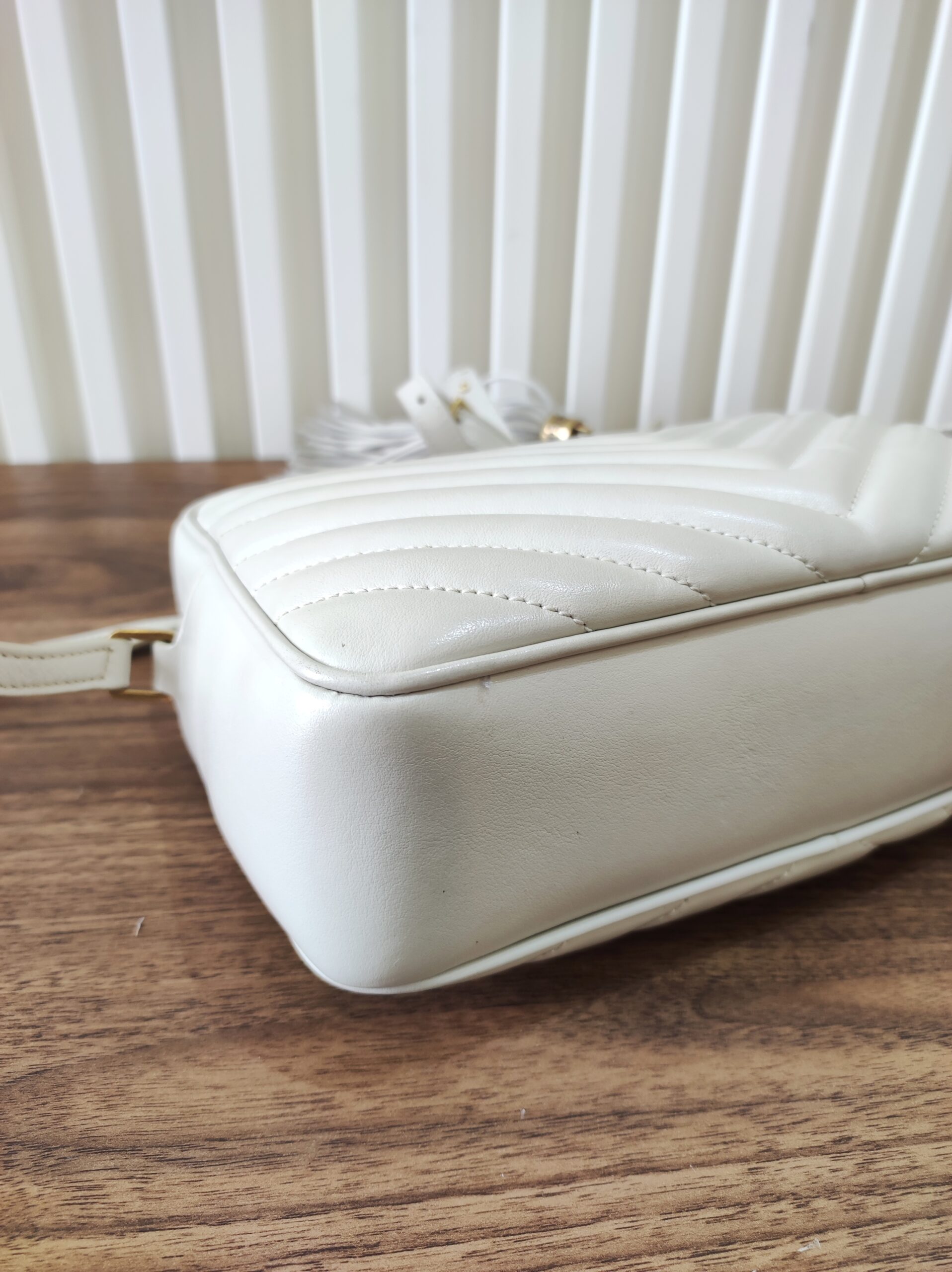 YSL Camera Bag Cream Quilted Soft Leather YSL Camera Bag Cream Quilted Soft Leather