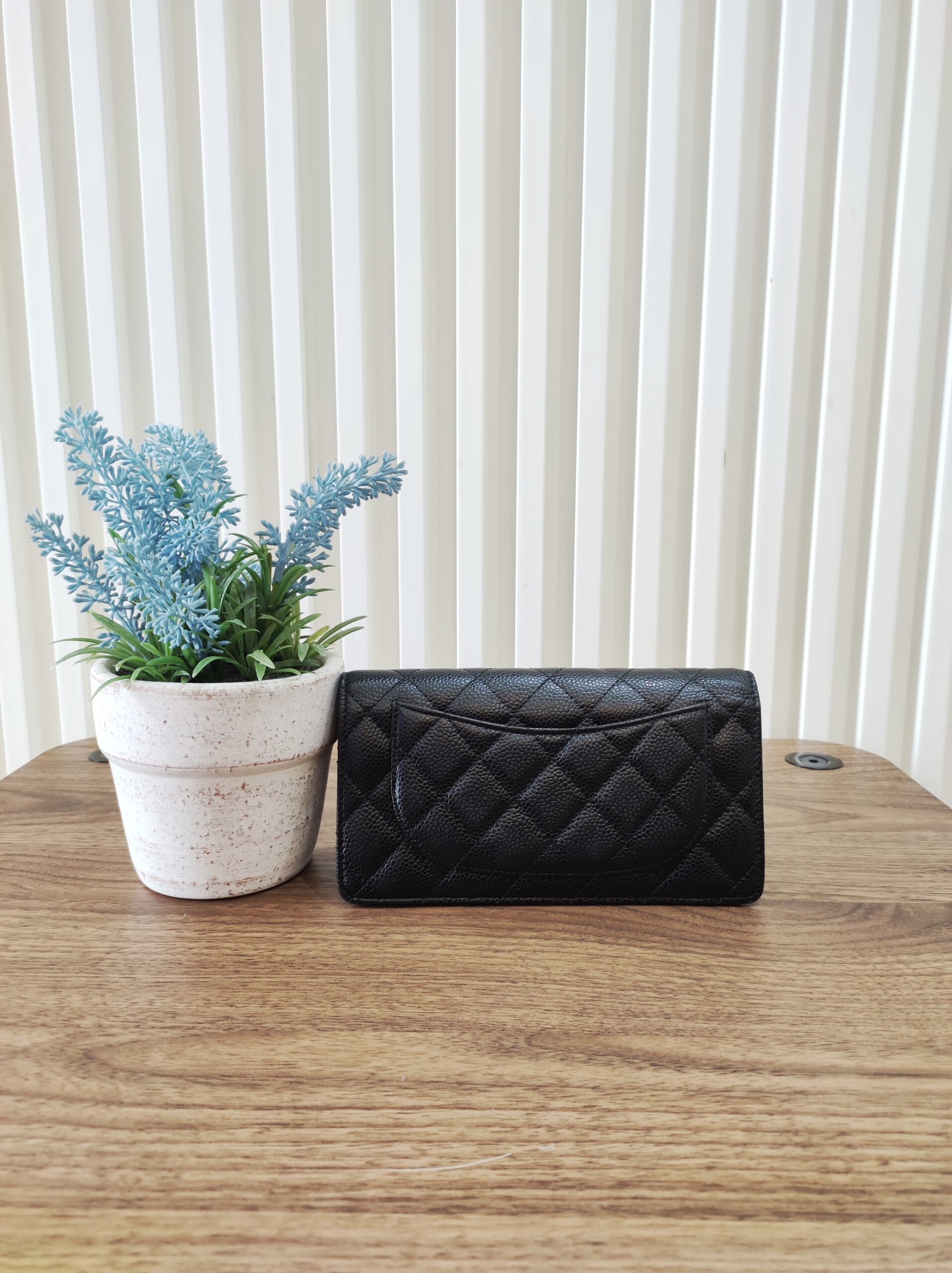 Chanel Bifold Long Wallet Caviar Leather Chanel Bifold Long Wallet Caviar Leather