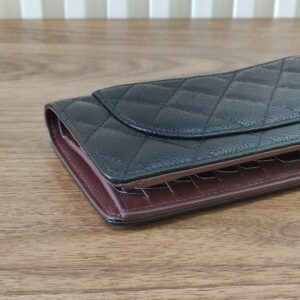 Chanel Bifold Long Wallet Caviar Leather