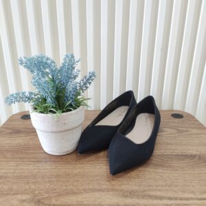 Christian Dior Pointed-Toe Flats Shoes Black