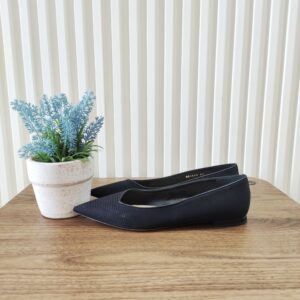 Christian Dior Pointed-Toe Flats Shoes Black