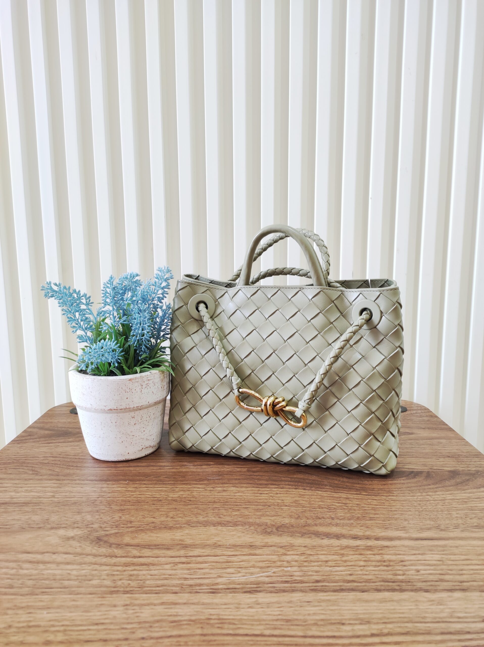 Bottega Veneta Andiamo Small Sage Green Bottega Veneta Andiamo Small Sage Green