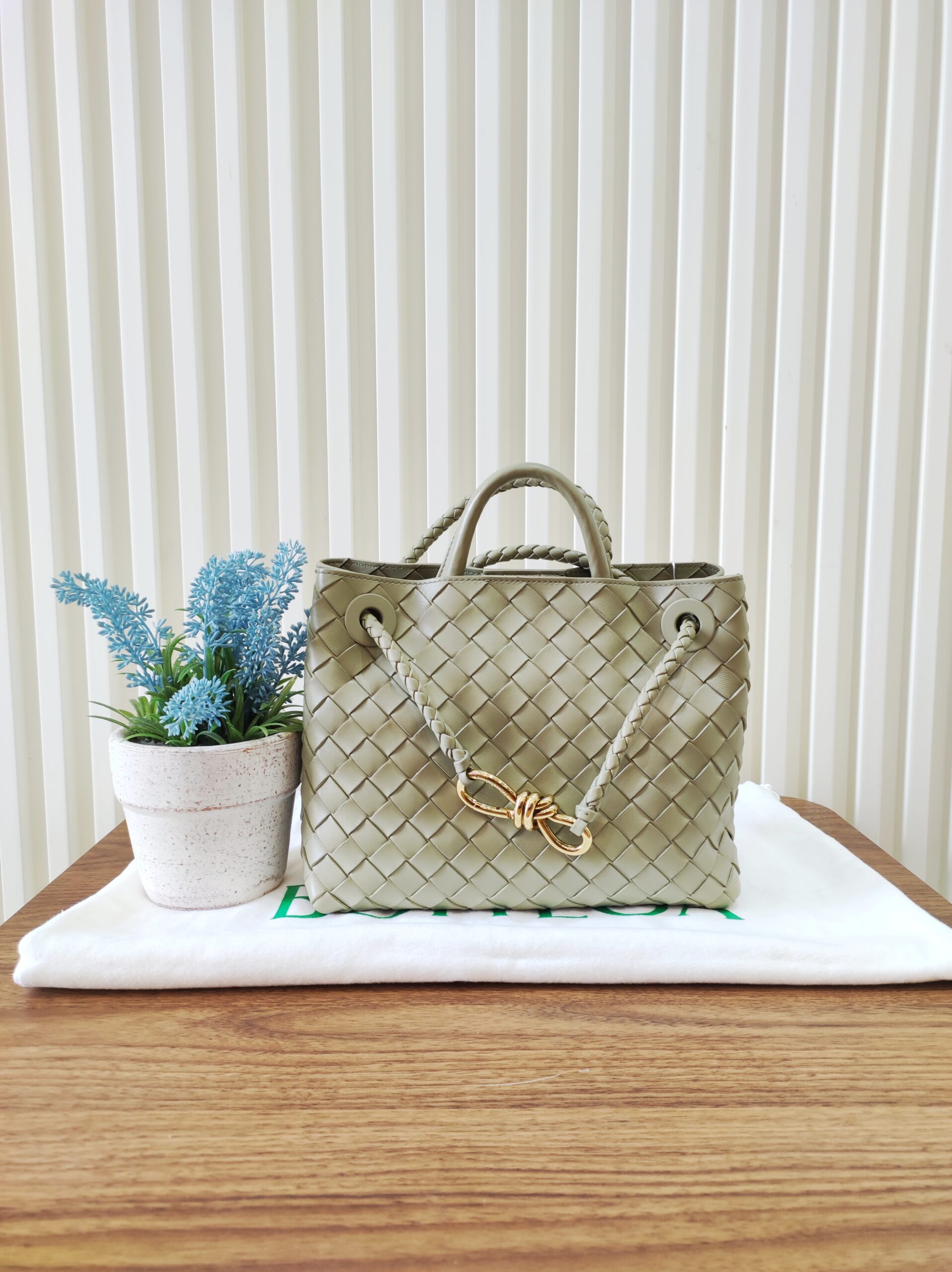 Bottega Veneta Andiamo Small Sage Green Bottega Veneta Andiamo Small Sage Green