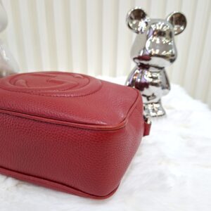gucci red disco soho bag