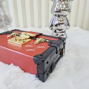 lv petite malle red epi leather ghw