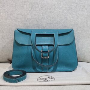Home hermes halzan 31 blue lagoon togo leather phw stamp a