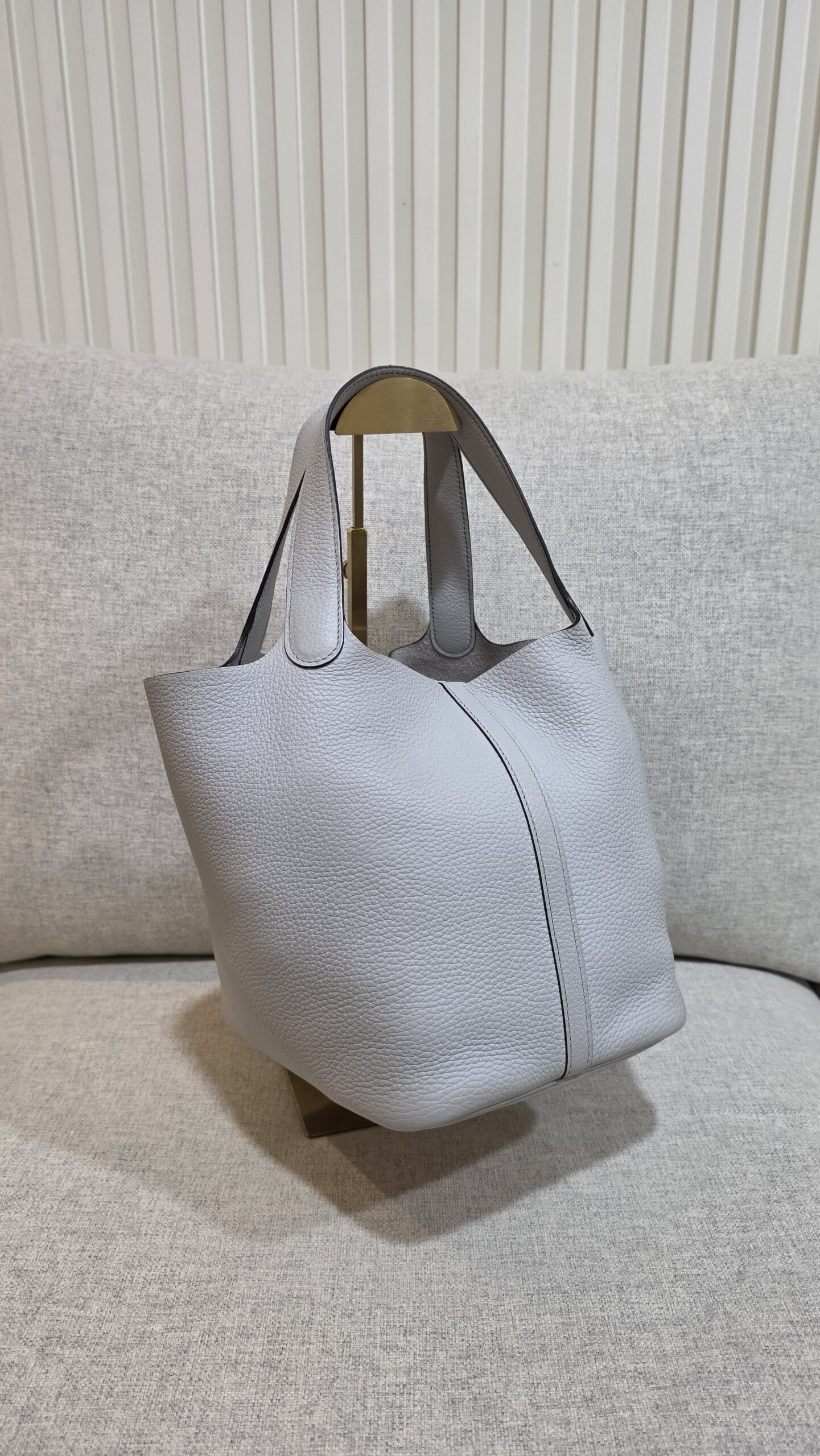 hermes picotin 22 blue pale phw stamp z hermes picotin 22 blue pale phw stamp z