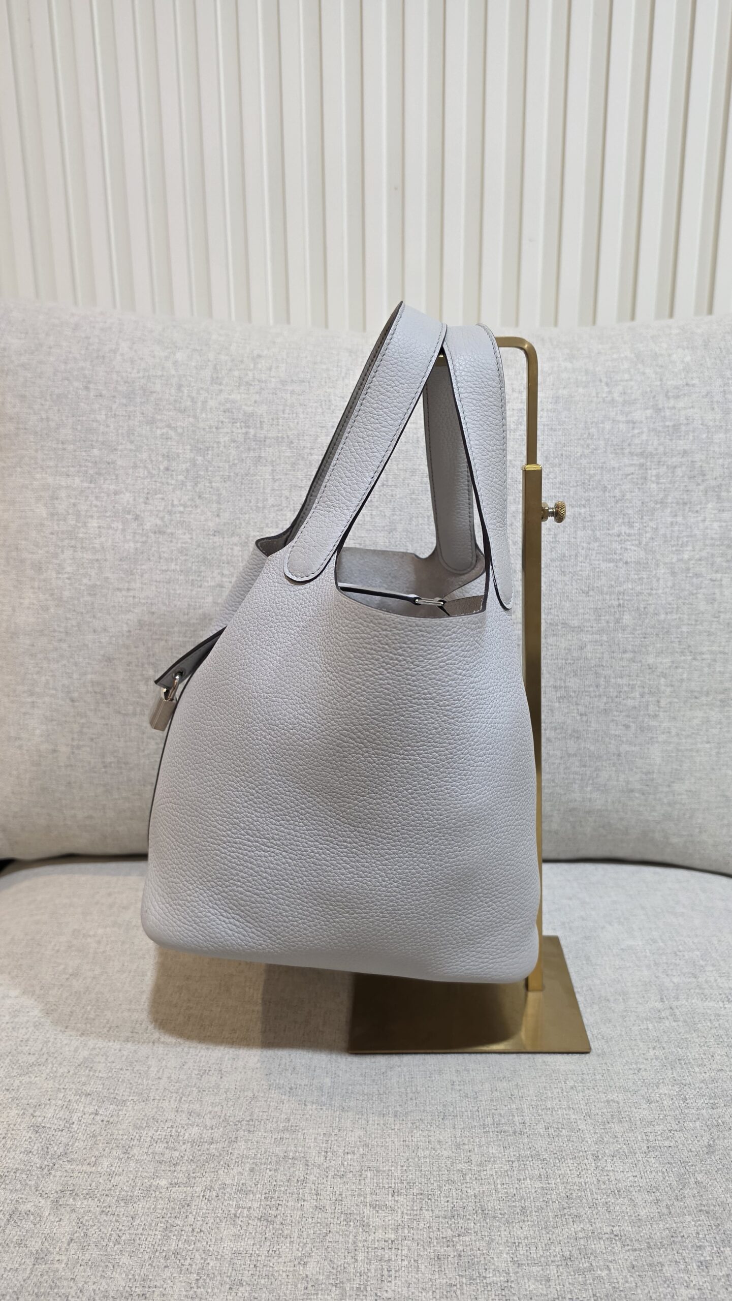 hermes picotin 22 blue pale phw stamp z hermes picotin 22 blue pale phw stamp z