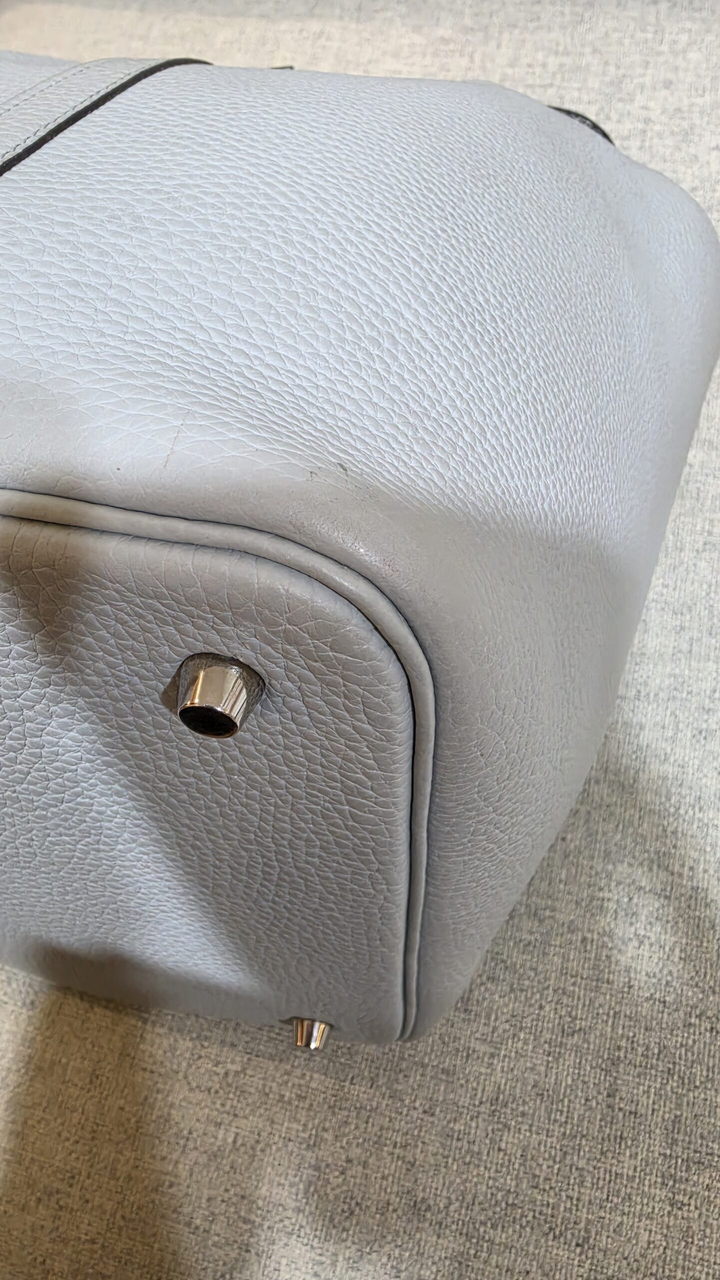 hermes picotin 22 blue pale phw stamp z hermes picotin 22 blue pale phw stamp z