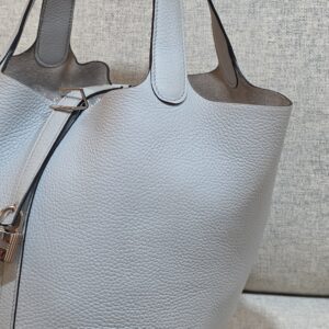 hermes picotin 22 blue pale phw stamp z