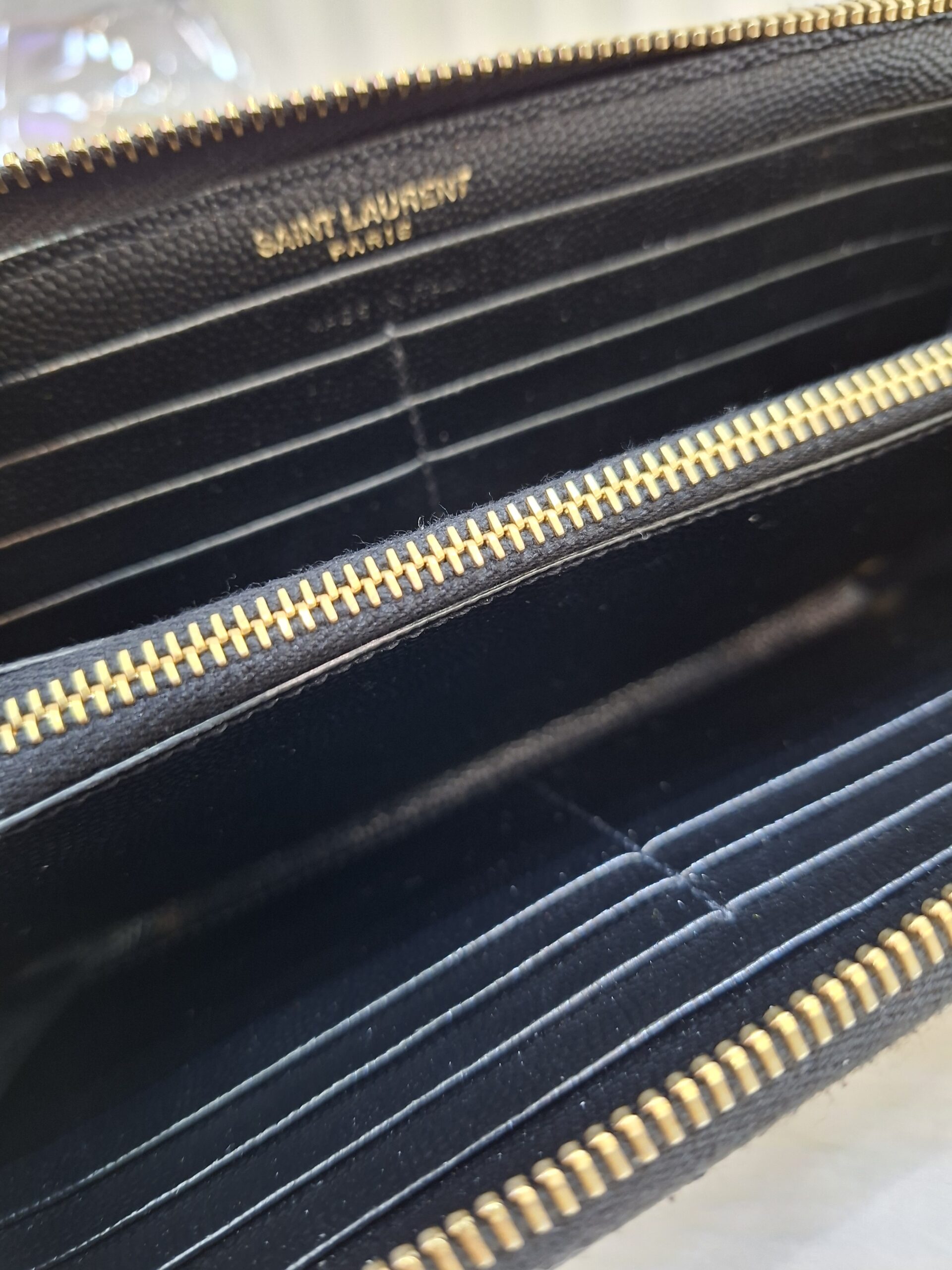 ysl black all zip long wallet ghw ysl black all zip long wallet ghw