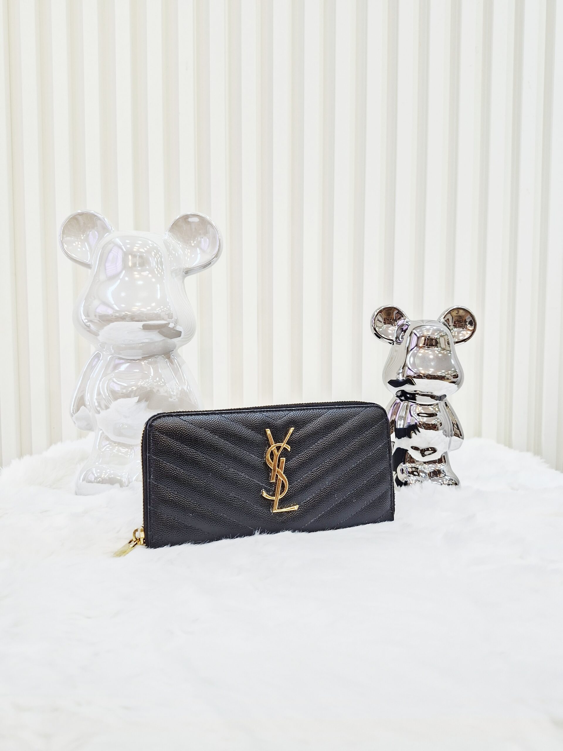 ysl black all zip long wallet ghw ysl black all zip long wallet ghw