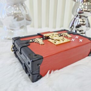 lv petite malle red epi leather ghw