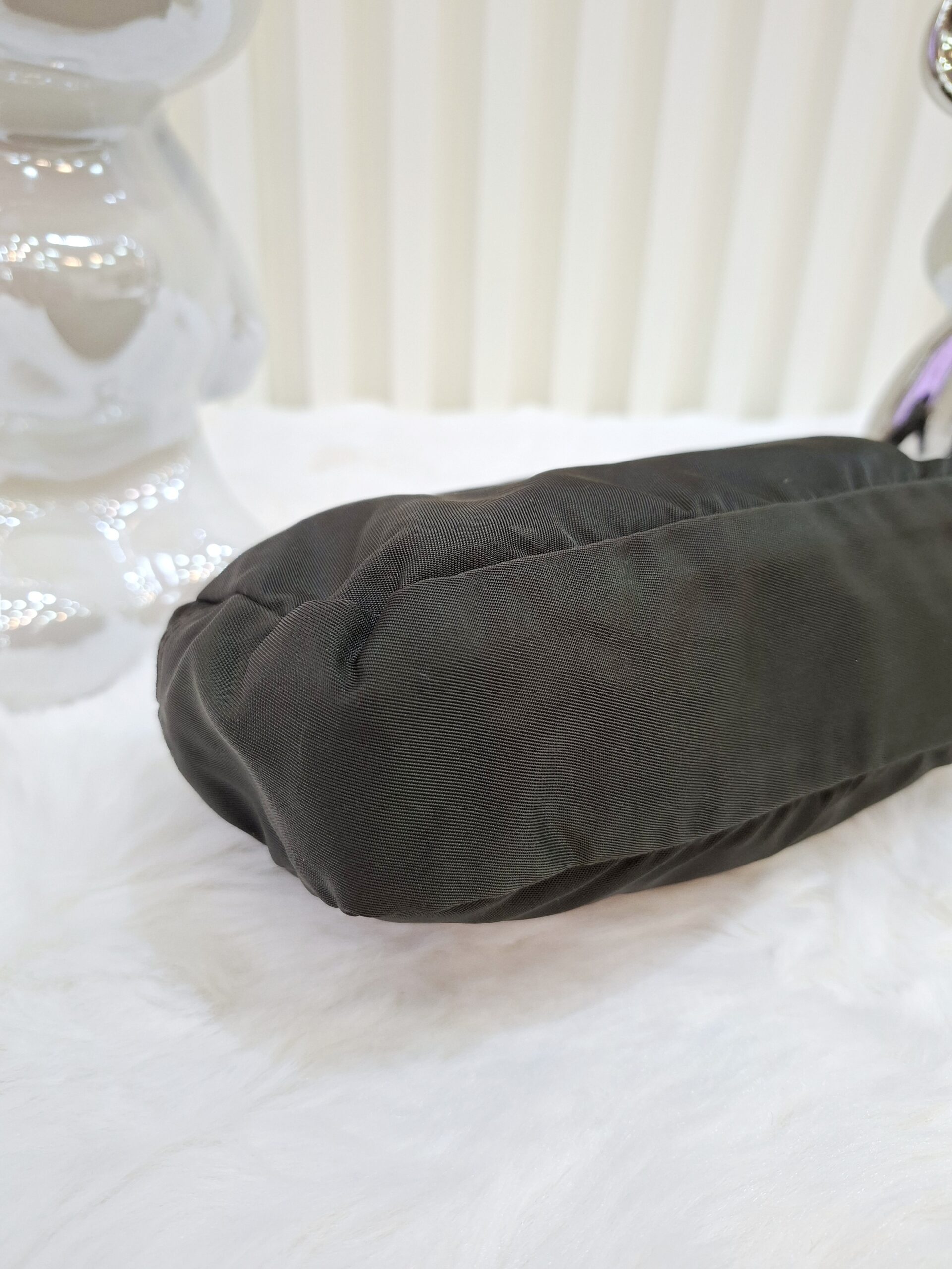 prada dark green pouch tessuto prada dark green pouch tessuto