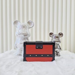 lv petite malle red epi leather ghw
