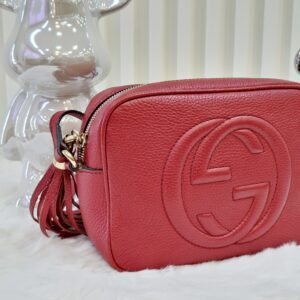 gucci red disco soho bag