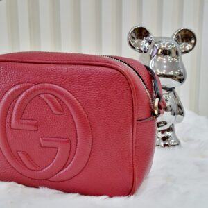 gucci red disco soho bag