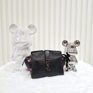 Home ysl toy crossbody bag black nano