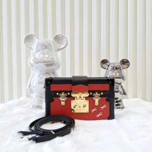 lv petite malle red epi leather ghw