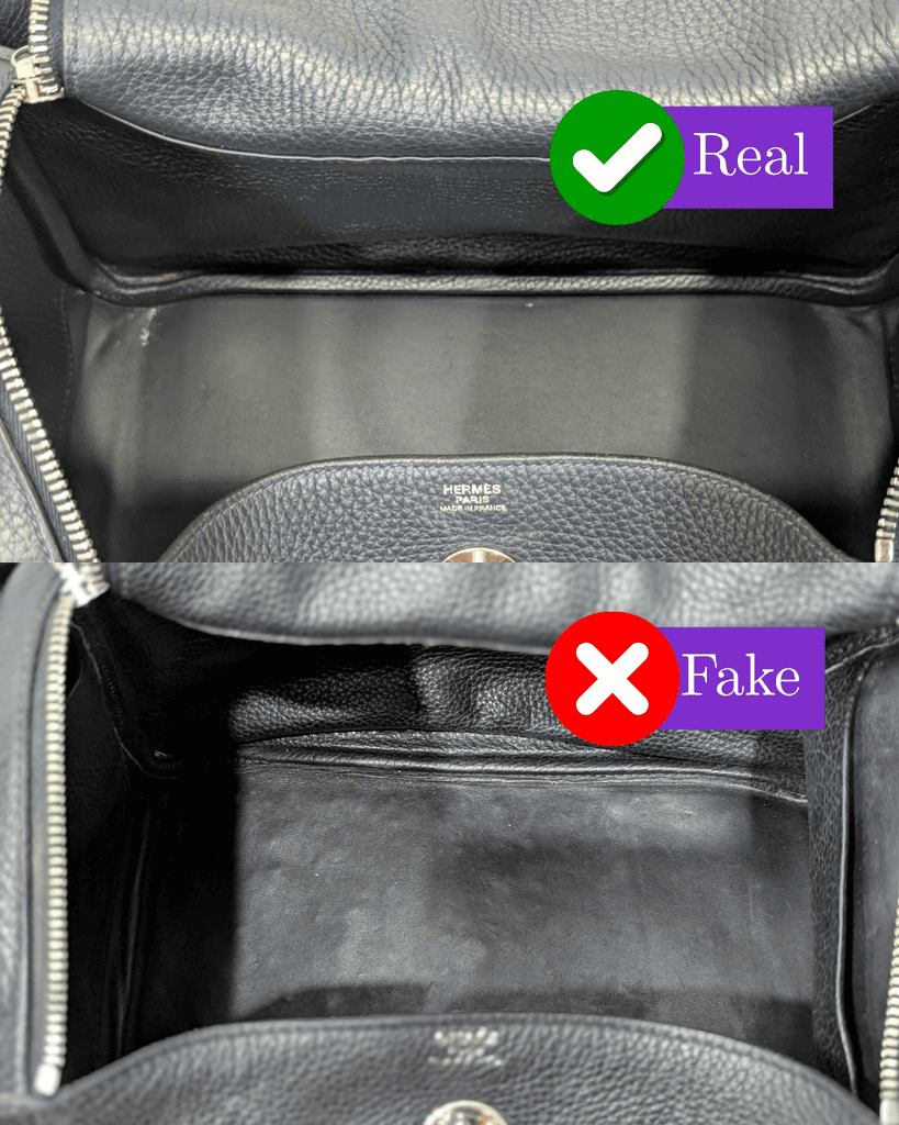 Hermes Lindy: Real Vs Fake 12 interior lining real vs fake hermes lindy