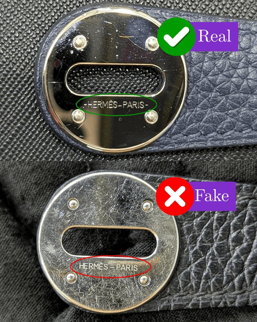 Hermes Lindy: Real Vs Fake 2 hardware real vs fake hermes lindy