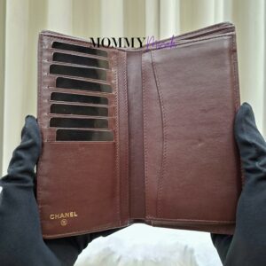 Chanel Bifold Long Wallet Caviar Leather