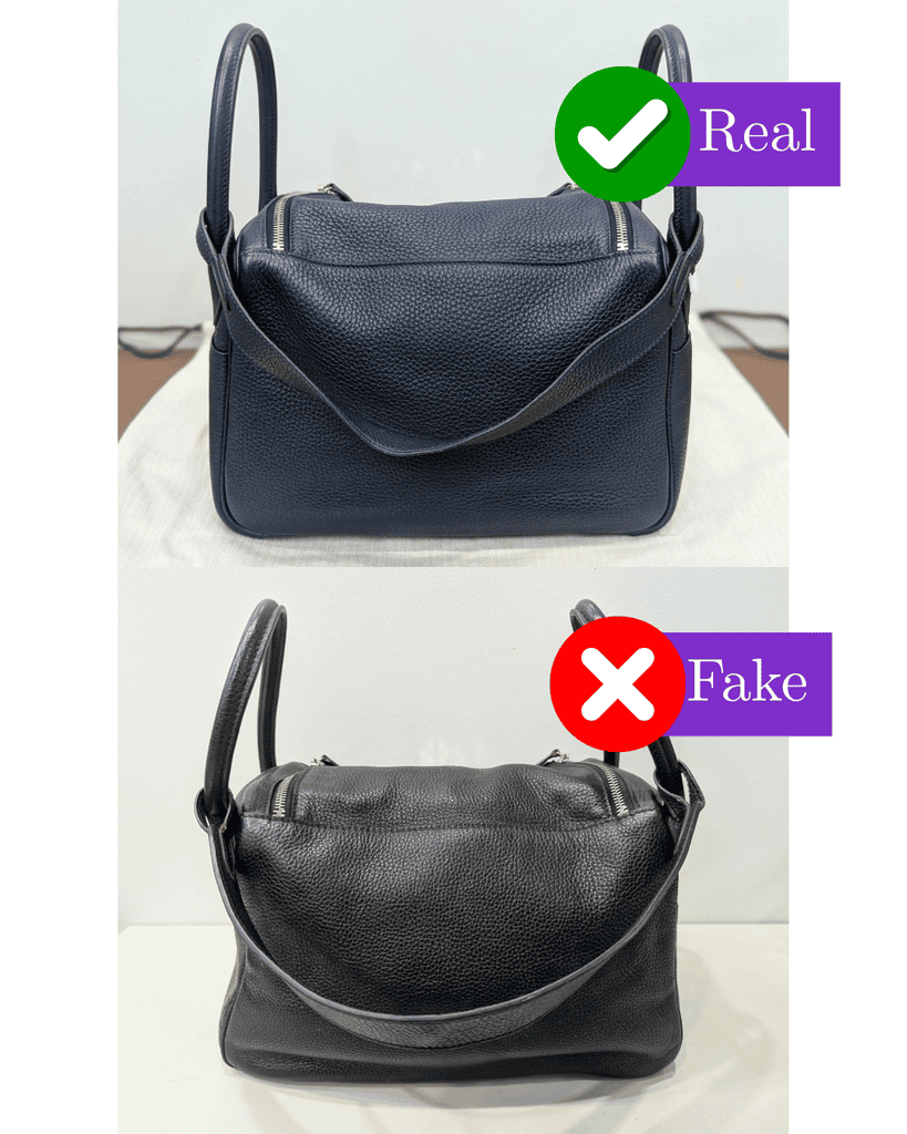 Hermes Lindy: Real Vs Fake 8 back structure real vs fake hermes lindy