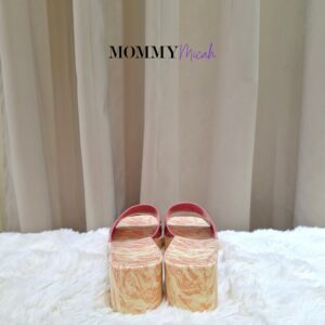 Gucci Pink Rubber Platform Slide Sandals