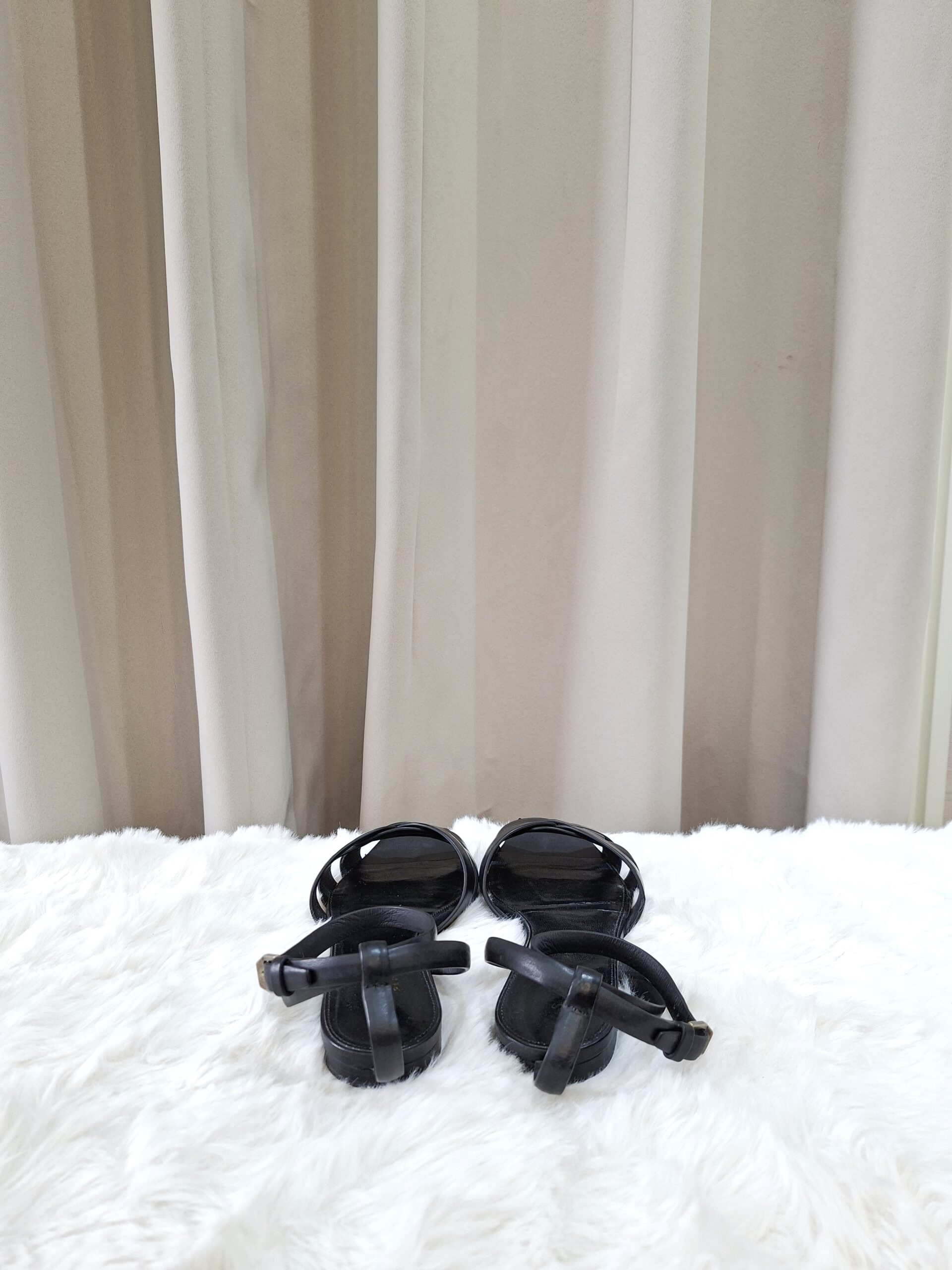 YSL Tribute Sandals Black YSL Tribute Sandals Black