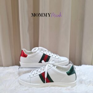 Gucci Ace Bee Web Stripe White Sneakers