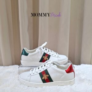 Gucci Ace Bee Web Stripe White Sneakers