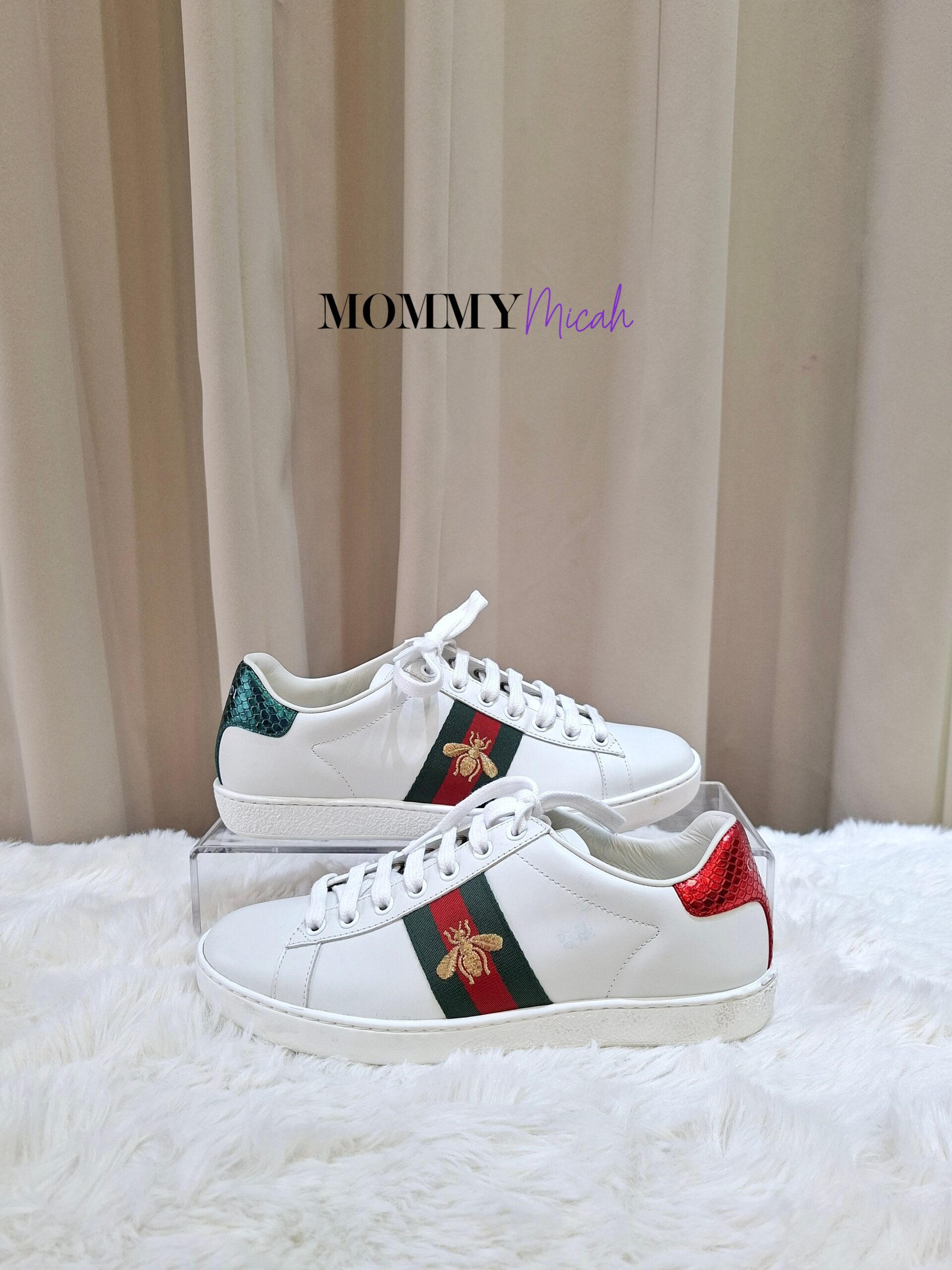Gucci Ace Bee Web Stripe White Sneakers Gucci Ace Bee Web Stripe White Sneakers